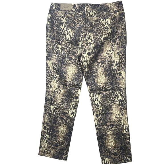 Peck & Peck Cheetah Print Jeans Size 14 Animal Print High Waist Pants - Picture 2 of 9
